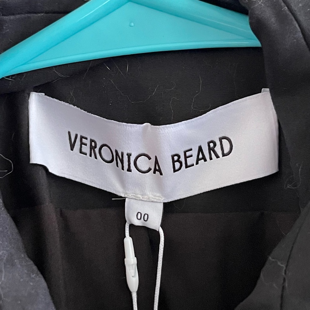 Veronica Beard  Angelique Dickey‎ Cropped Trench Black Gold 00 - Picture 9 of 12